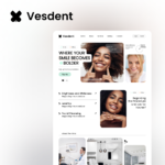 Designing, Landing Page: Vesdent